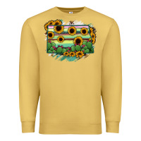 Antique Gold North Dakota State Map Premium Sweatshirt - RanaPortraitStore