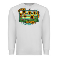 Dove Grey North Dakota State Map Premium Sweatshirt - RanaPortraitStore