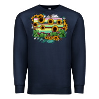 Navy North Dakota State Map Premium Sweatshirt - RanaPortraitStore
