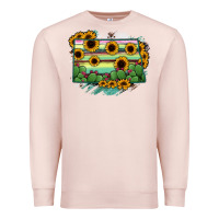 Pale Pink North Dakota State Map Premium Sweatshirt - RanaPortraitStore