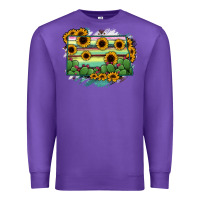Purple North Dakota State Map Premium Sweatshirt - RanaPortraitStore