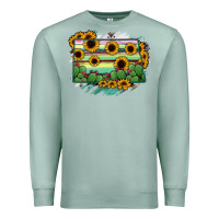 Seafoam North Dakota State Map Premium Sweatshirt - RanaPortraitStore