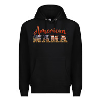 Black american mama Premium Hoodie - BarkalooDesign