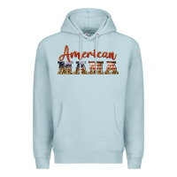 Blue Mist american mama Premium Hoodie - BarkalooDesign