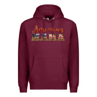 Burgundy american mama Premium Hoodie - BarkalooDesign