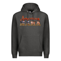 Charcoal Heather american mama Premium Hoodie - BarkalooDesign