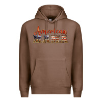 Chestnut american mama Premium Hoodie - BarkalooDesign