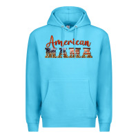 Ocean Blue american mama Premium Hoodie - BarkalooDesign