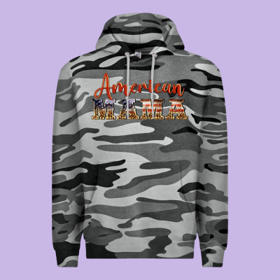 American Mama Premium Hoodie Designed By Barkaloodesign
