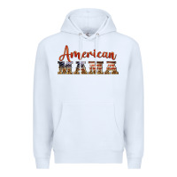 White american mama Premium Hoodie - BarkalooDesign