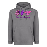Storm Peace Love Dragons Heavyweight Hoodie - RanaPortraitStore