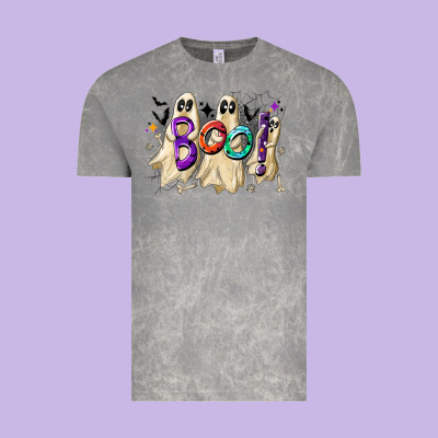 Boo Vintage Tee Designed By Cowhidedigitalart