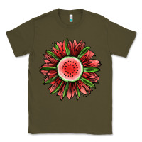 Army Green Watermelon Sunflower Classic Tee - Jasminsmagicworld