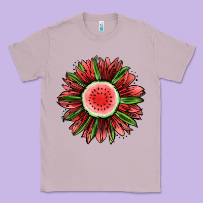 Watermelon Sunflower Classic Tee Designed By Jasminsmagicworld