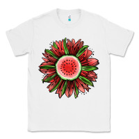 White Watermelon Sunflower Classic Tee - Jasminsmagicworld