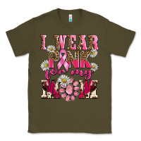 Army Green i wear pink for my mom Classic Tee - BarkalooDesign