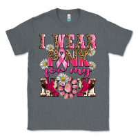 Charcoal Heather i wear pink for my mom Classic Tee - BarkalooDesign