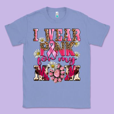 I Wear Pink For My Mom Classic Tee Designed By Barkaloodesign
