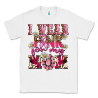 White i wear pink for my mom Classic Tee - BarkalooDesign