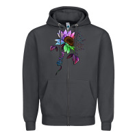 Smoke Be Kind Autism Semicolon Zipper Hoodie - Jasminsmagicworld