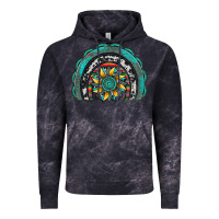 Cloud Black gemstone sunflower  rainbow Vintage Hoodie - Artiststas