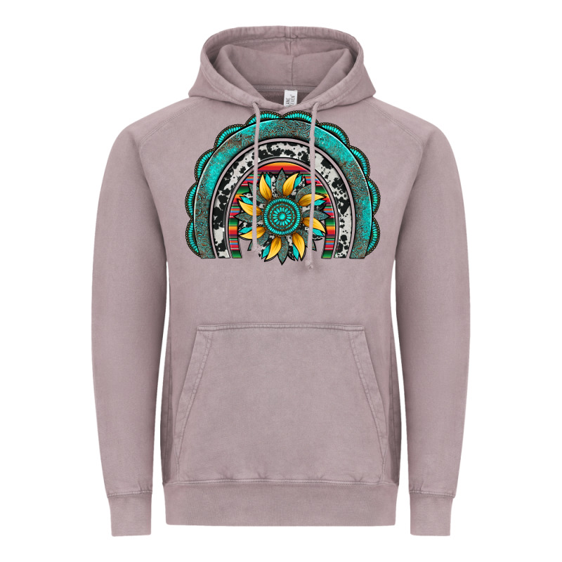 Gemstone Sunflower  Rainbow Vintage Hoodie by Artiststas | Teevron