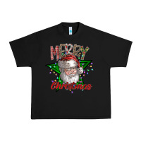 Black festive santa claus greeting Urban Heavy Tee - CowhideDigitalArt