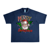 Navy festive santa claus greeting Urban Heavy Tee - CowhideDigitalArt