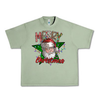Oil Green festive santa claus greeting Urban Heavy Tee - CowhideDigitalArt