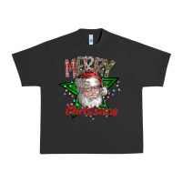 Pigment Black festive santa claus greeting Urban Heavy Tee - CowhideDigitalArt