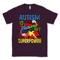 Plum Autism is my superpower Autism Awareness Day Classic Tee - FaDigitalArtStudio