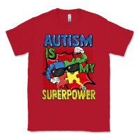 Red Autism is my superpower Autism Awareness Day Classic Tee - FaDigitalArtStudio