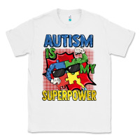 White Autism is my superpower Autism Awareness Day Classic Tee - FaDigitalArtStudio