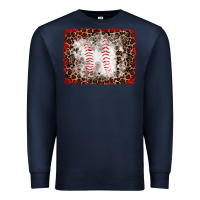 Navy baseball leopard background Premium Sweatshirt - RanaPortraitStore