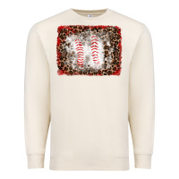 Sandshell baseball leopard background Premium Sweatshirt - RanaPortraitStore