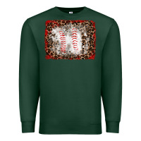 Sports Green baseball leopard background Premium Sweatshirt - RanaPortraitStore