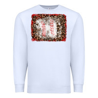 White baseball leopard background Premium Sweatshirt - RanaPortraitStore