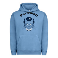 Pigment Pebble Blue Purrrsist Urban Hoodie - Bettercallsaul