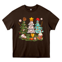 Chocolate Brown baseball trees bbs Heavy Core Tee - BundleAndBundleShop