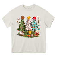 Cream baseball trees bbs Heavy Core Tee - BundleAndBundleShop