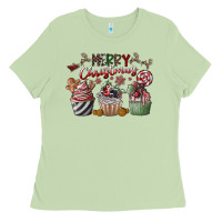 Matcha Merry Christmas Ladies Tee - CowhideDigitalArt