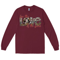 Burgundy for the love of the game Long Sleeve Tee - SublimationCraftShop