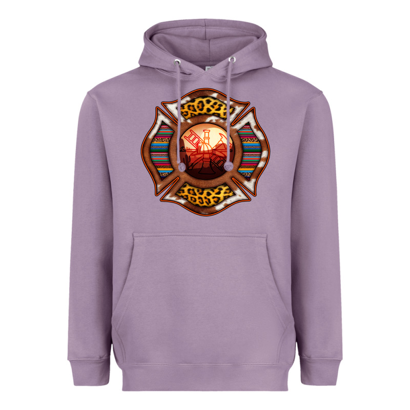 Western Firefighter Symbol Heavyweight Hoodie by RanaPortraitStore | Teevron