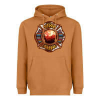 Meerkat Western Firefighter Symbol Heavyweight Hoodie - RanaPortraitStore