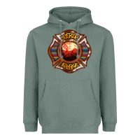 Sage Western Firefighter Symbol Heavyweight Hoodie - RanaPortraitStore