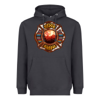 Smoke Western Firefighter Symbol Heavyweight Hoodie - RanaPortraitStore