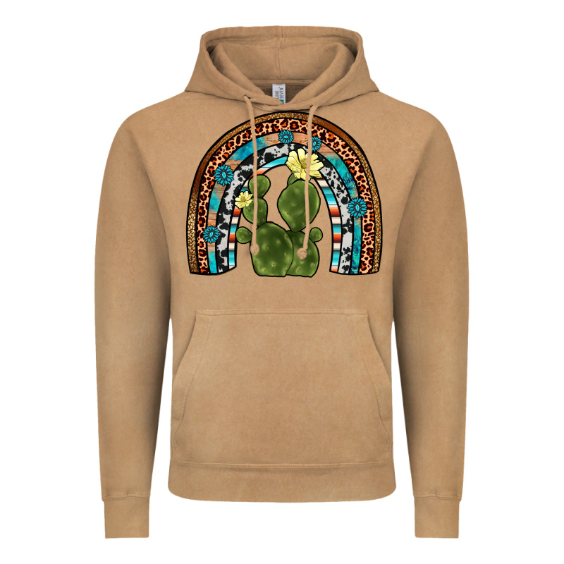 Cactus Gemstone Rainbow Vintage Hoodie by Artiststas | Teevron