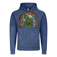 Vintage Denim cactus gemstone rainbow Vintage Hoodie - Artiststas