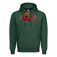 Sports Green Hija Lady Of Guadalupe Zipper Hoodie - Jasminsmagicworld
