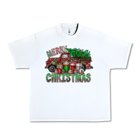 White merry christmas  truck Urban Heavy Tee - CowhideDigitalArt